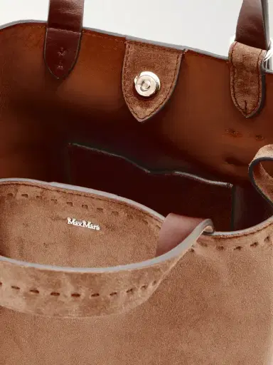 Max Mara Archetipo Logo-embellished Suede Tote | Thumbnail 6