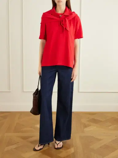 FLORE FLORE Julie Organic Cotton-piqué Polo Shirt | Thumbnail 2 FLORE FLORE Julie Organic Cotton-piqué Polo Shirt | Thumbnail 2