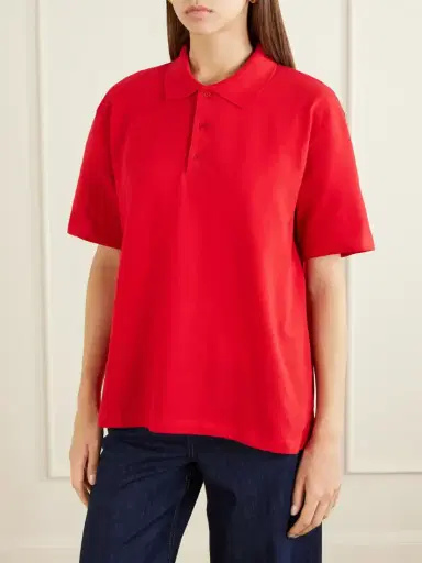 FLORE FLORE Julie Organic Cotton-piqué Polo Shirt | Thumbnail 3 FLORE FLORE Julie Organic Cotton-piqué Polo Shirt | Thumbnail 3