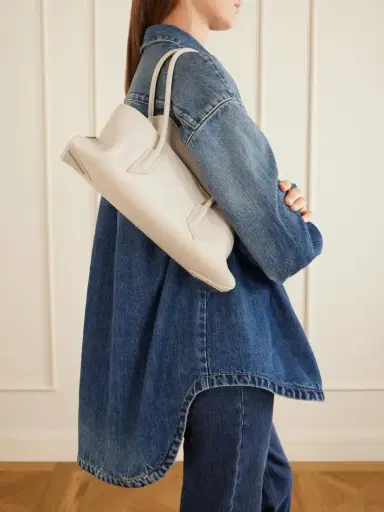 The Attico La Passegiata Small Asymmetric Leather Shoulder Bag | Thumbnail 2 The Attico La Passegiata Small Asymmetric Leather Shoulder Bag | Thumbnail 2