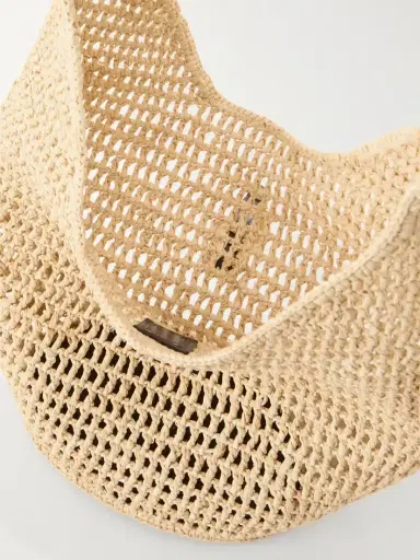 DeMellier The Siena Leather-trimmed Raffia Tote | Thumbnail 6