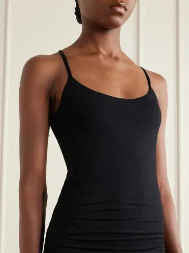 TOTEME Ruched Stretch-jersey Midi Dress | Thumbnail 4