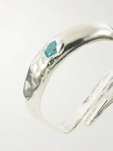 Simuero Aurelia Sterling Silver, Zirconia Toe Ring | Thumbnail 4 Simuero Aurelia Sterling Silver, Zirconia Toe Ring | Thumbnail 4