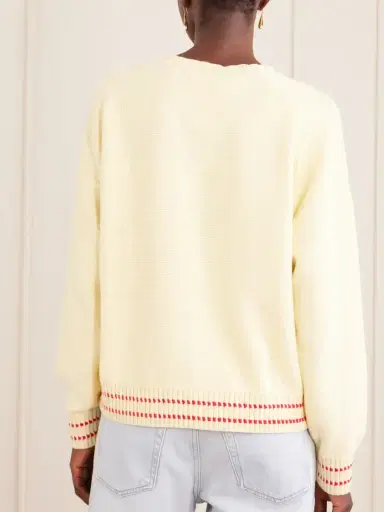 Mother The Big Jumper Intarsia-knit Cotton Sweater | Thumbnail 3 Mother The Big Jumper Intarsia-knit Cotton Sweater | Thumbnail 3