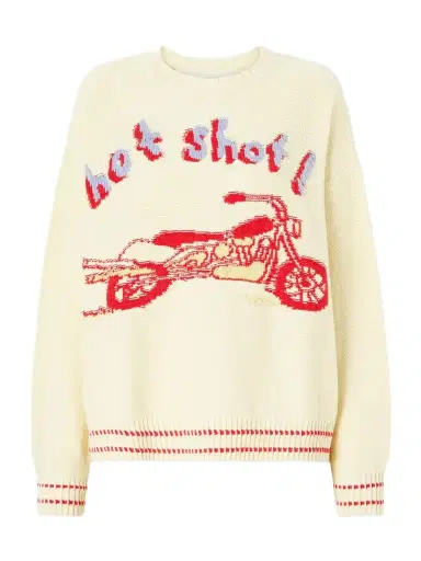 Mother The Big Jumper Intarsia-knit Cotton Sweater | Thumbnail 1 Mother The Big Jumper Intarsia-knit Cotton Sweater | Thumbnail 1