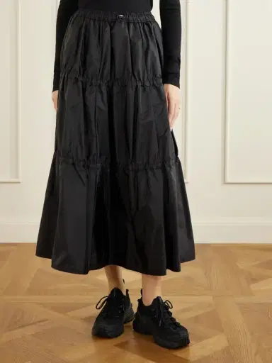 Moncler Tiered Shell Midi Skirt | Thumbnail 3 Moncler Tiered Shell Midi Skirt | Thumbnail 3