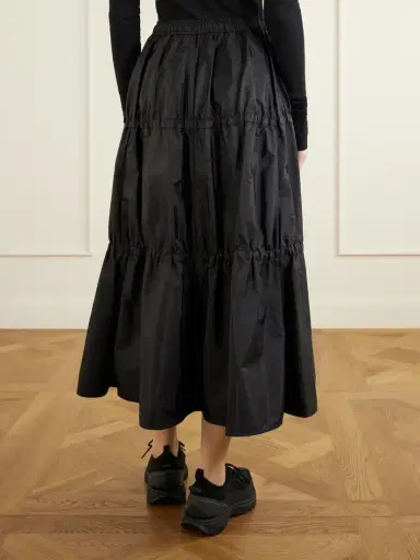 Moncler Tiered Shell Midi Skirt | Thumbnail 4 Moncler Tiered Shell Midi Skirt | Thumbnail 4