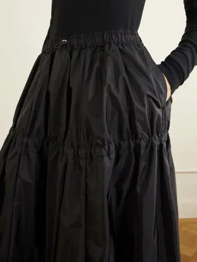 Moncler Tiered Shell Midi Skirt | Thumbnail 5 Moncler Tiered Shell Midi Skirt | Thumbnail 5