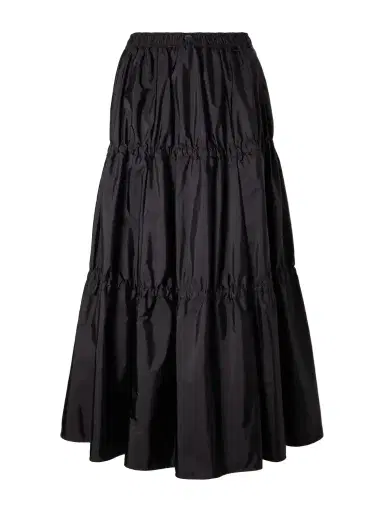 Moncler Tiered Shell Midi Skirt | Thumbnail 1 Moncler Tiered Shell Midi Skirt | Thumbnail 1