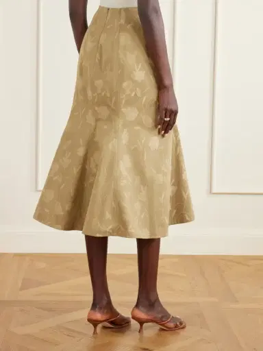 Erdem Floral-jacquard Cotton Midi Skirt | Thumbnail 4 Erdem Floral-jacquard Cotton Midi Skirt | Thumbnail 4