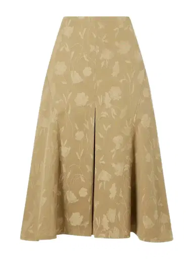 Erdem Floral-jacquard Cotton Midi Skirt | Thumbnail 1 Erdem Floral-jacquard Cotton Midi Skirt | Thumbnail 1