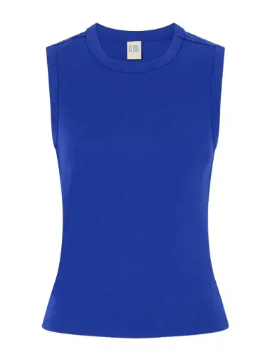 FLORE FLORE Esmé Ribbed Organic Cotton-jersey Tank | Thumbnail 1 FLORE FLORE Esmé Ribbed Organic Cotton-jersey Tank | Thumbnail 1