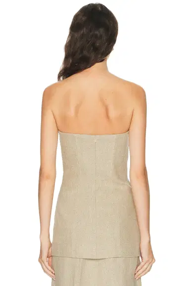 TOTEME Strapless Linen Pocket Top | Thumbnail 7 TOTEME Strapless Linen Pocket Top | Thumbnail 7
