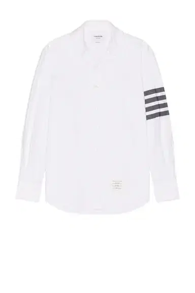 Thom Browne Straight Fit Button Down Long Sleeve Shirt | Thumbnail 4 Thom Browne Straight Fit Button Down Long Sleeve Shirt | Thumbnail 4
