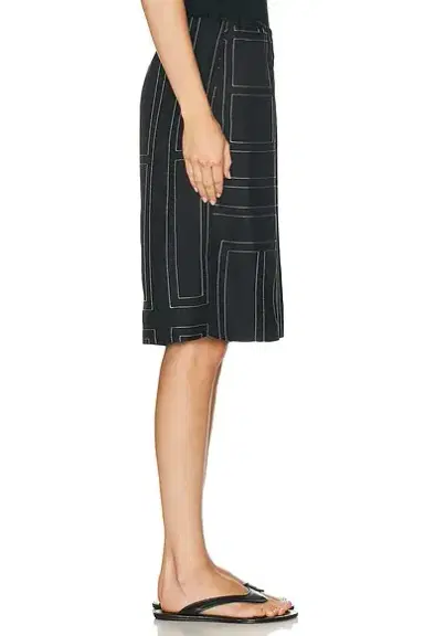 TOTEME Monogram Silk Culotte Short | Thumbnail 3 TOTEME Monogram Silk Culotte Short | Thumbnail 3