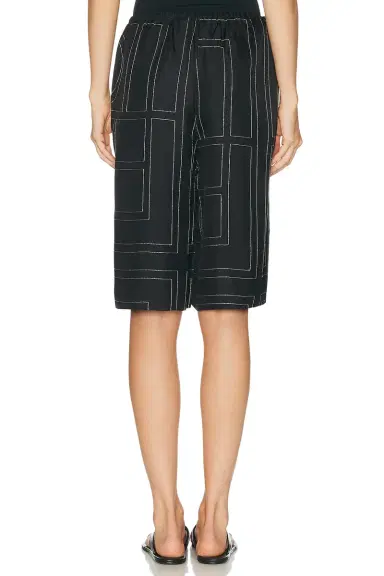 TOTEME Monogram Silk Culotte Short | Thumbnail 10 TOTEME Monogram Silk Culotte Short | Thumbnail 10