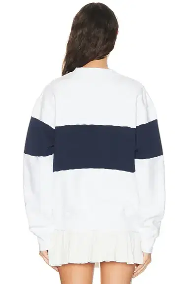 Sporty & Rich Signature Logo Block Crewneck Sweatshirt | Thumbnail 3 Sporty & Rich Signature Logo Block Crewneck Sweatshirt | Thumbnail 3