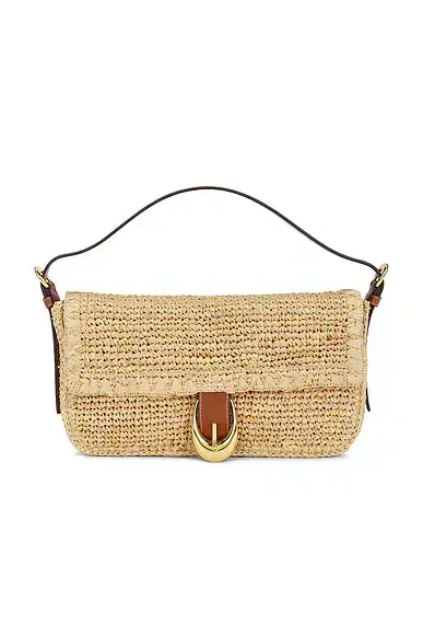 Harlow Raffia Shoulder Bag