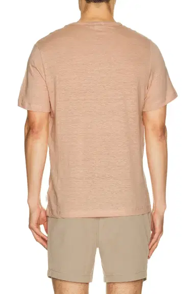Onia Stretch Linen Crewneck Tee Shirt | Thumbnail 6