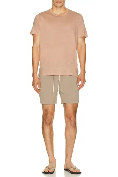 Onia Stretch Linen Crewneck Tee Shirt | Thumbnail 7