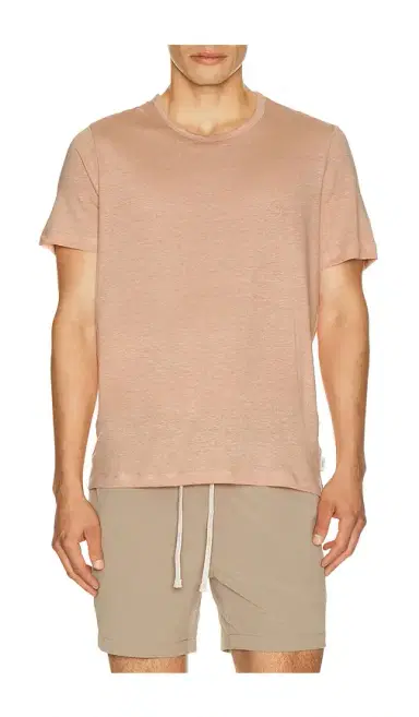 Onia Stretch Linen Crewneck Tee Shirt | Thumbnail 9
