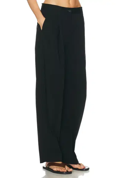 TOTEME Single Pleat Cotton Trouser | Thumbnail 8
