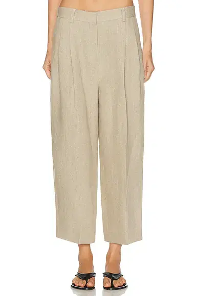 Toteme Double Pleat Linen Trouser