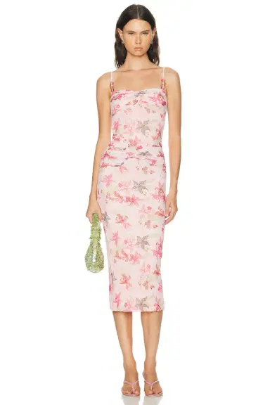 PatBo Orchid Bloom Chiffon Midi Dress | Thumbnail 5 PatBo Orchid Bloom Chiffon Midi Dress | Thumbnail 5