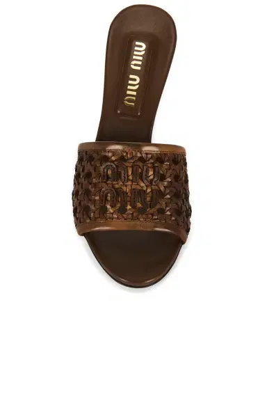 Miu Miu Intreccio Ciabatte Sandal | Thumbnail 9 Miu Miu Intreccio Ciabatte Sandal | Thumbnail 9