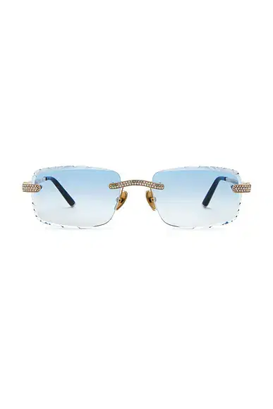 James Oro Signature Gem Cut Sunglasses