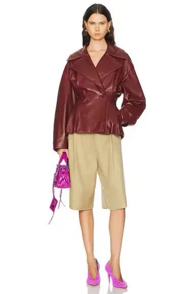 Balenciaga Folded Short Trench Coat | Thumbnail 4 Balenciaga Folded Short Trench Coat | Thumbnail 4
