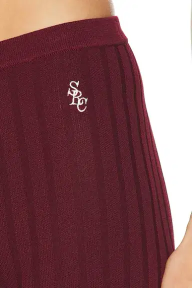 Sporty & Rich Signature Logo Ribbed Pant | Thumbnail 6 Sporty & Rich Signature Logo Ribbed Pant | Thumbnail 6