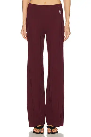 Signature Logo Ribbed Pant