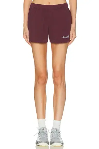 Sporty & Rich Syracuse Embroidered Disco Short | Thumbnail 1 Sporty & Rich Syracuse Embroidered Disco Short | Thumbnail 1