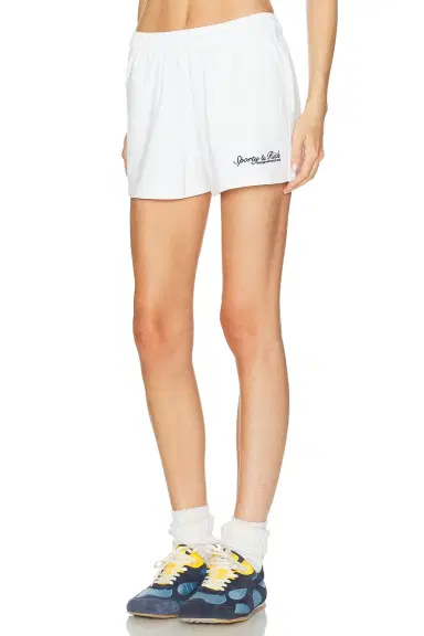 Sporty & Rich Syracuse Embroidered Disco Short | Thumbnail 9 Sporty & Rich Syracuse Embroidered Disco Short | Thumbnail 9