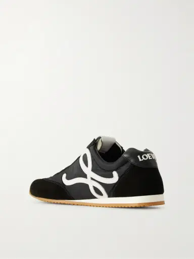 Loewe Ballet Runner 2.0 logo-appliquéd leather, shell and suede sneakers | Thumbnail 3