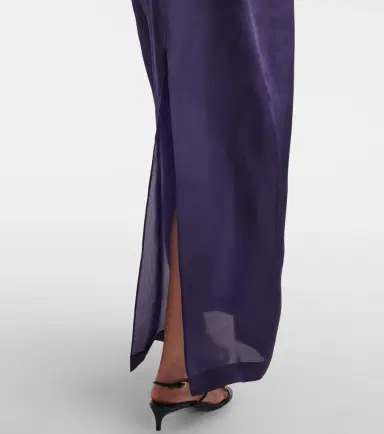 Khaite Tulula silk organza slip dress | Thumbnail 5