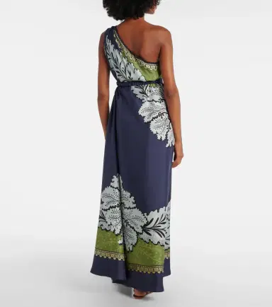 La DoubleJ Roy floral one-shoulder silk maxi dress | Thumbnail 3 La DoubleJ Roy floral one-shoulder silk maxi dress | Thumbnail 3