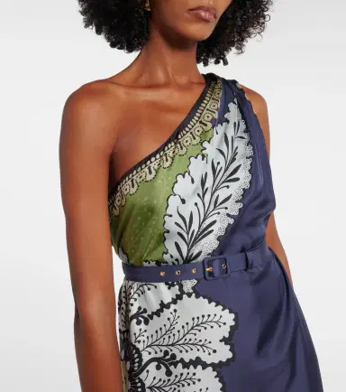 La DoubleJ Roy floral one-shoulder silk maxi dress | Thumbnail 4 La DoubleJ Roy floral one-shoulder silk maxi dress | Thumbnail 4