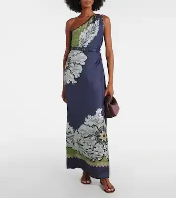 La DoubleJ Roy floral one-shoulder silk maxi dress | Thumbnail 5 La DoubleJ Roy floral one-shoulder silk maxi dress | Thumbnail 5