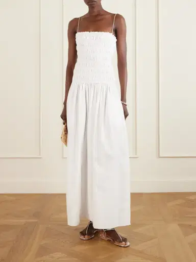 Matteau Shirred organic cotton midi dress | Thumbnail 2 Matteau Shirred organic cotton midi dress | Thumbnail 2