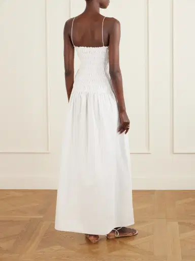 Matteau Shirred organic cotton midi dress | Thumbnail 3 Matteau Shirred organic cotton midi dress | Thumbnail 3