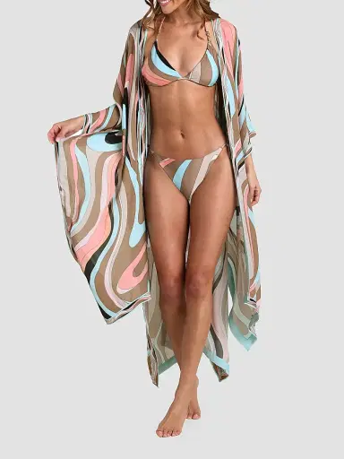L'Agence Women's Abstract Swirl Kara Cover-Up | Thumbnail 2