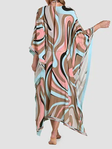 L'Agence Women's Abstract Swirl Kara Cover-Up | Thumbnail 3