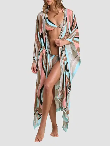 L'Agence Women's Abstract Swirl Kara Cover-Up | Thumbnail 4