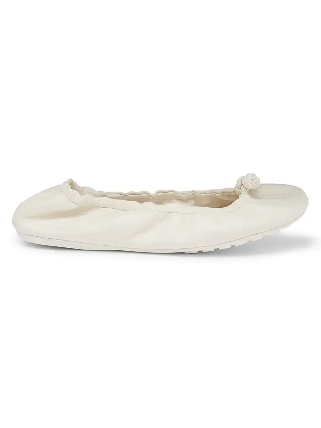 Bottega Veneta Women's Fantasmina Leather Ballet Flats - Alabaster