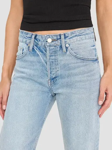 GOOD AMERICAN Women's Vintage Straight Ankle Mid-Rise Jeans - Indigo | Thumbnail 4 GOOD AMERICAN Women's Vintage Straight Ankle Mid-Rise Jeans - Indigo | Thumbnail 4