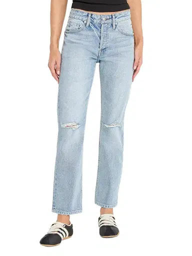 GOOD AMERICAN Women's Vintage Straight Ankle Mid-Rise Jeans - Indigo | Thumbnail 1 GOOD AMERICAN Women's Vintage Straight Ankle Mid-Rise Jeans - Indigo | Thumbnail 1