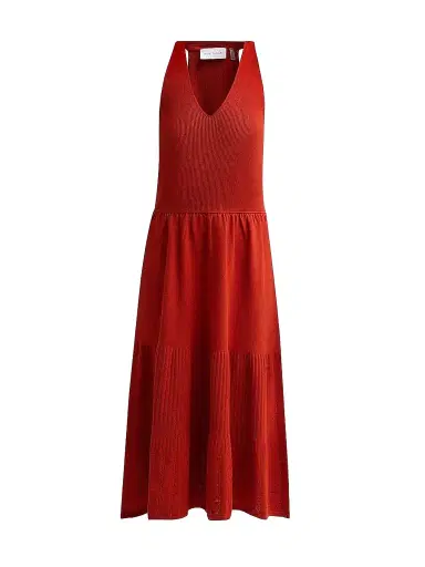Elie Tahari Women's June The Hazel Cami Sweater Dress - Moroccan Red - Size XL | Thumbnail 1