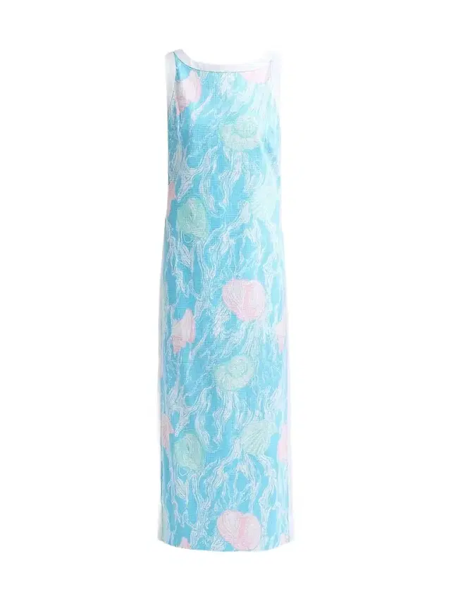Lilly Pulitzer Women's Eleanora Shift Maxi Dress - Capri Blue Oversized